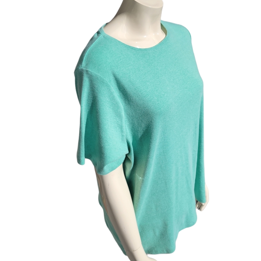 1X Croft & Barrow green classic tee